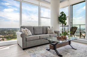35th FL w Mountain & Downtown Skyline Views! Near Stampede, BMO Centre! FREE Banff Pass, Wine, Parking!